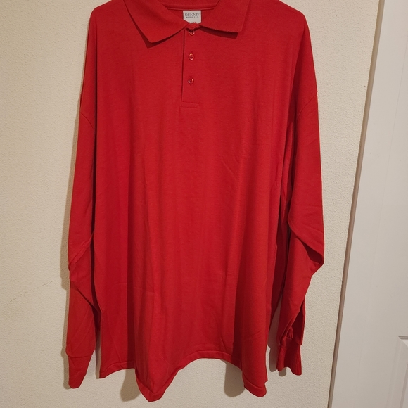 Dennis uniforms adult 3x large long sleeve red shirt - Picture 5 of 6